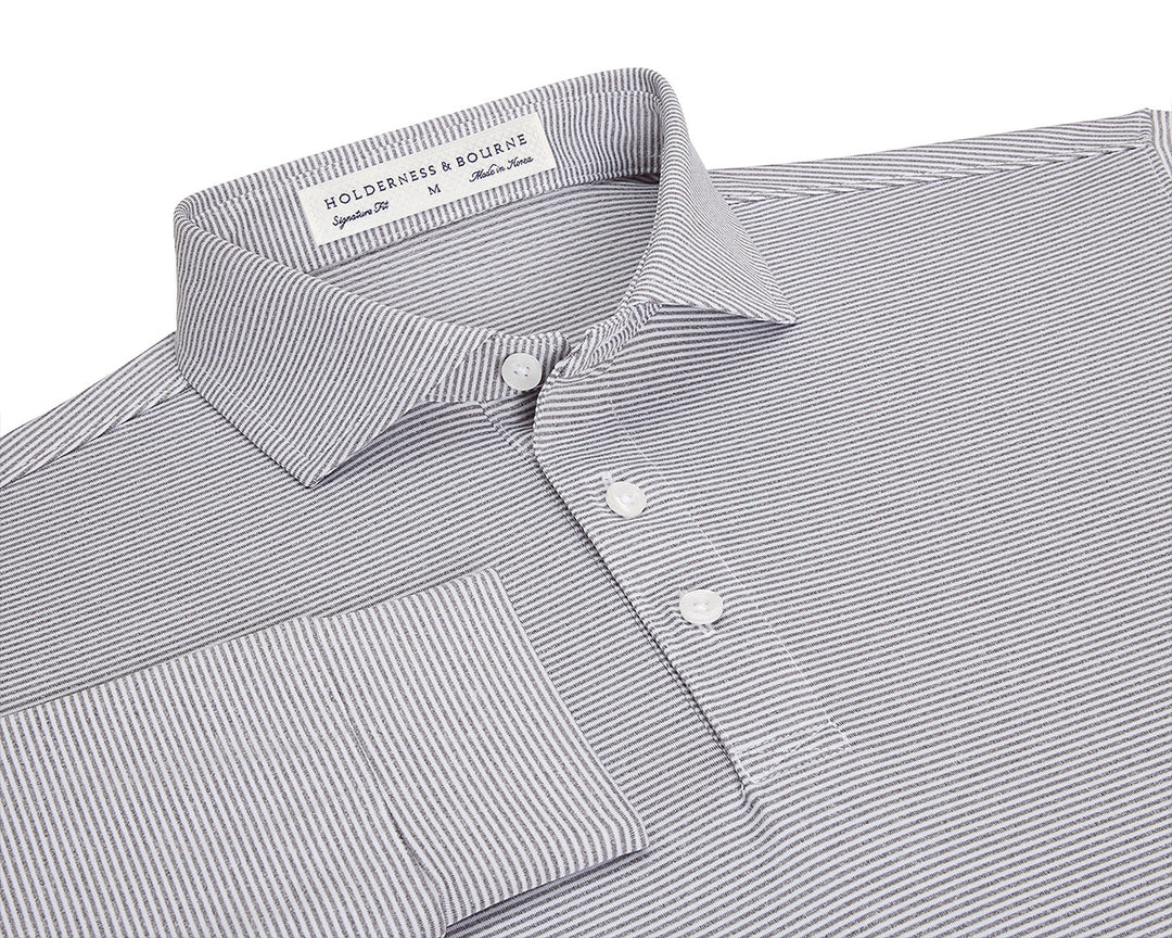 The Burke Shirt - Gray & White