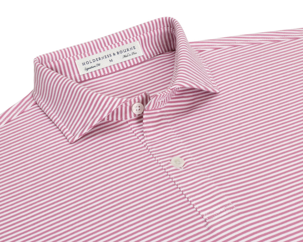 The Herron Shirt - Faded Mauve & White