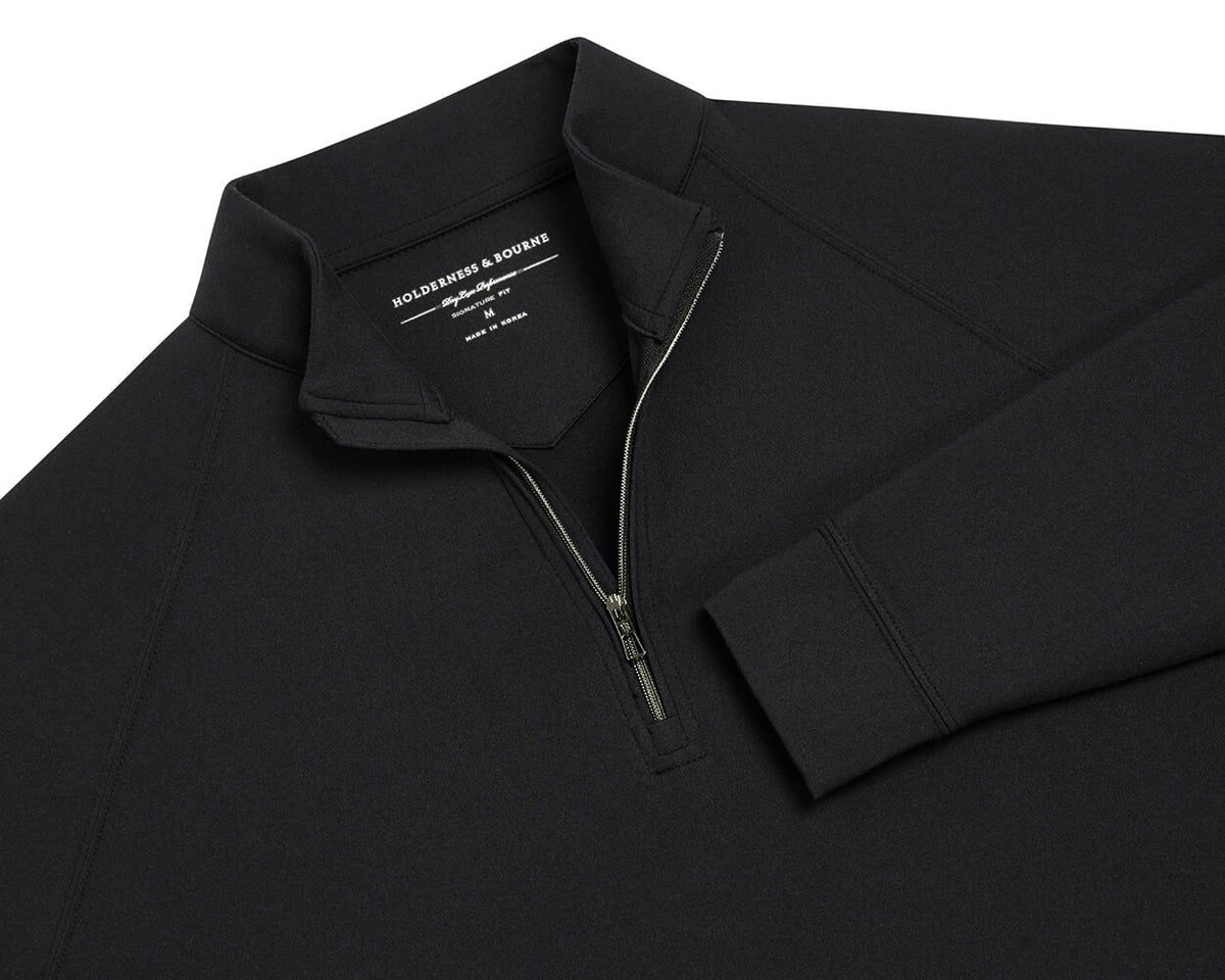The Westland Quarter-Zip - Black