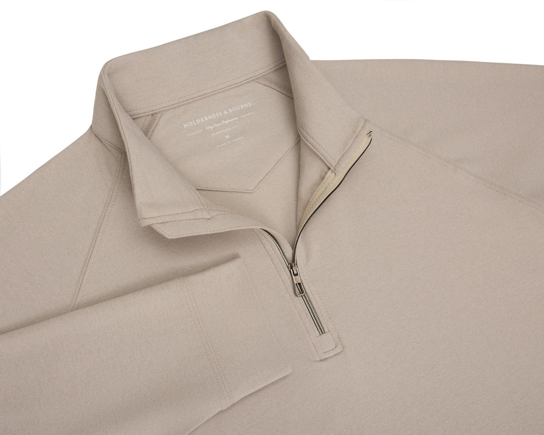 The Westland Quarter-Zip - Heathered Dune