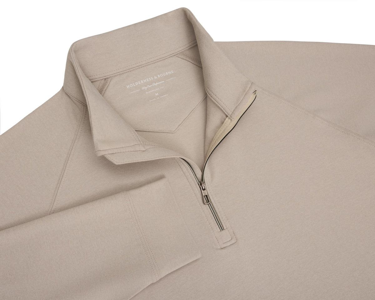 The Westland Quarter-Zip - Heathered Dune
