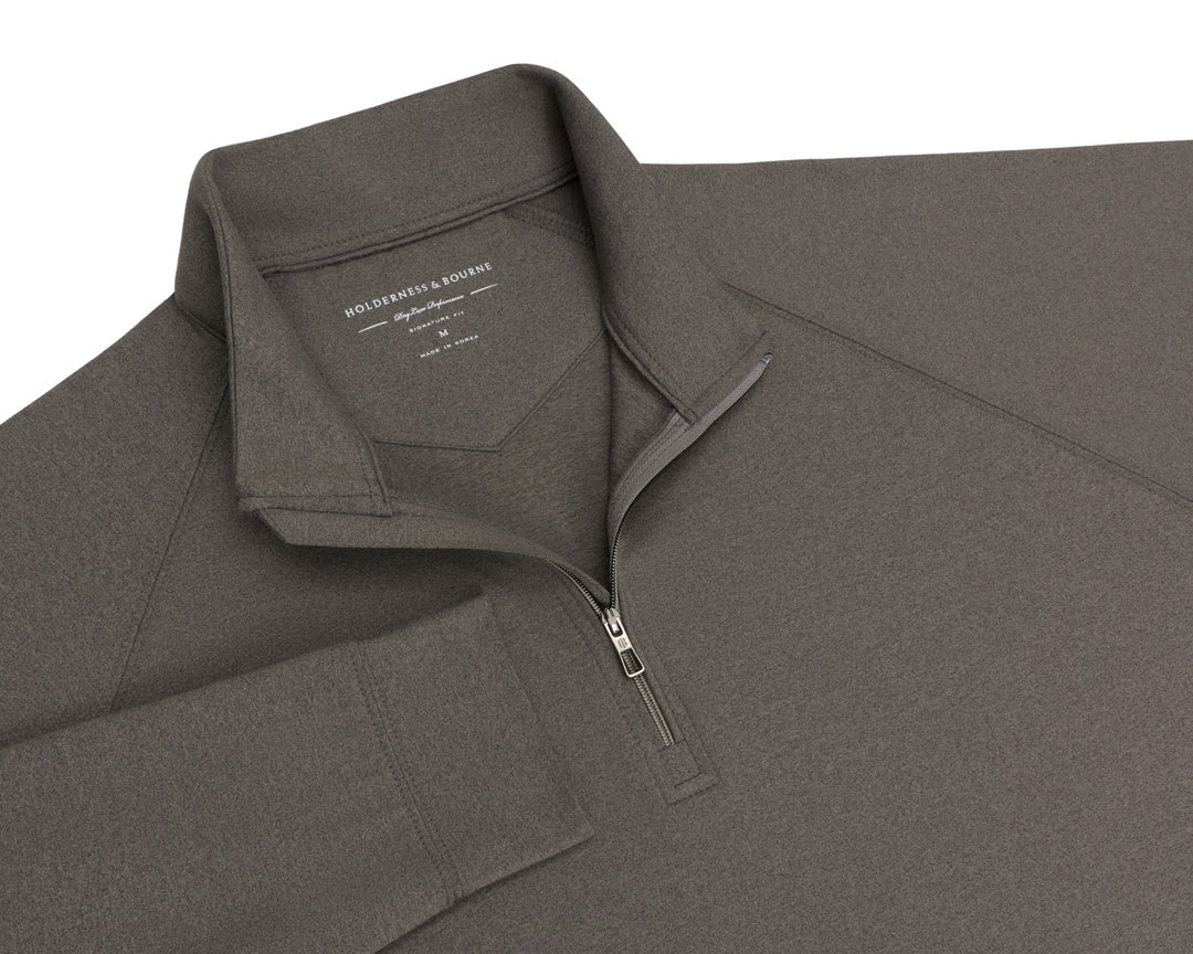 The Westland Quarter-Zip - Heathered Driftwood