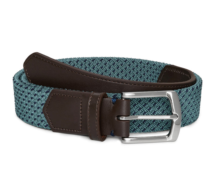 The Fischer Belt - Dark Harbor &amp; Navy Basketweave