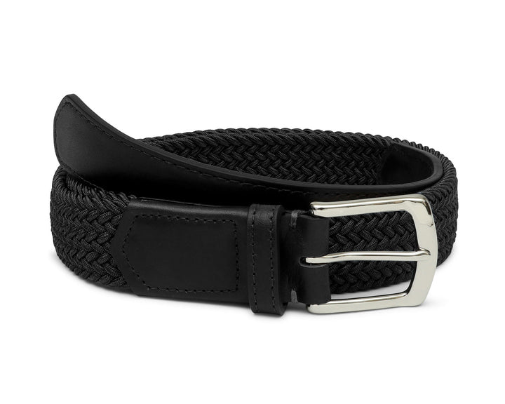 The Fischer Belt - Black - Black Leather