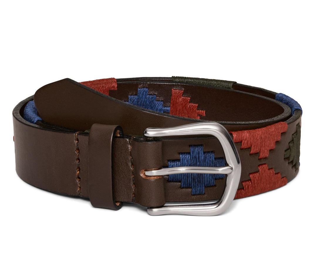 The Barker Belt - Brown/Cypress/Claret/Navy