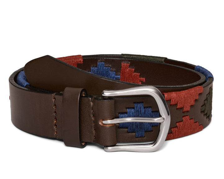 The Barker Belt - Brown/Cypress/Claret/Navy