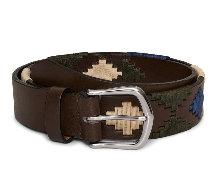 The Barker Belt - Brown/Cypress/Dune/Navy