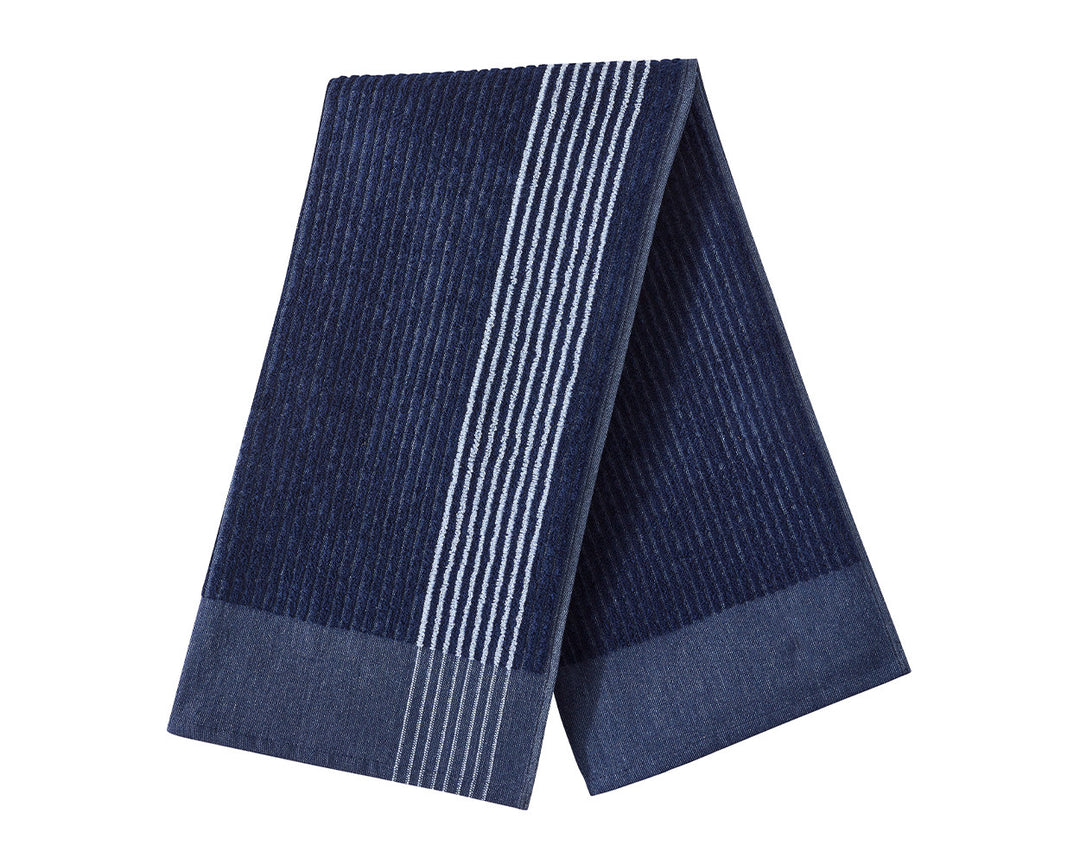 Tour Towel - Navy & White