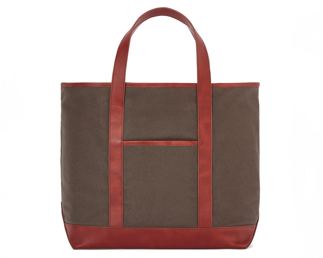 The Travis Tote Bag Cotton Twill - Scotch Green