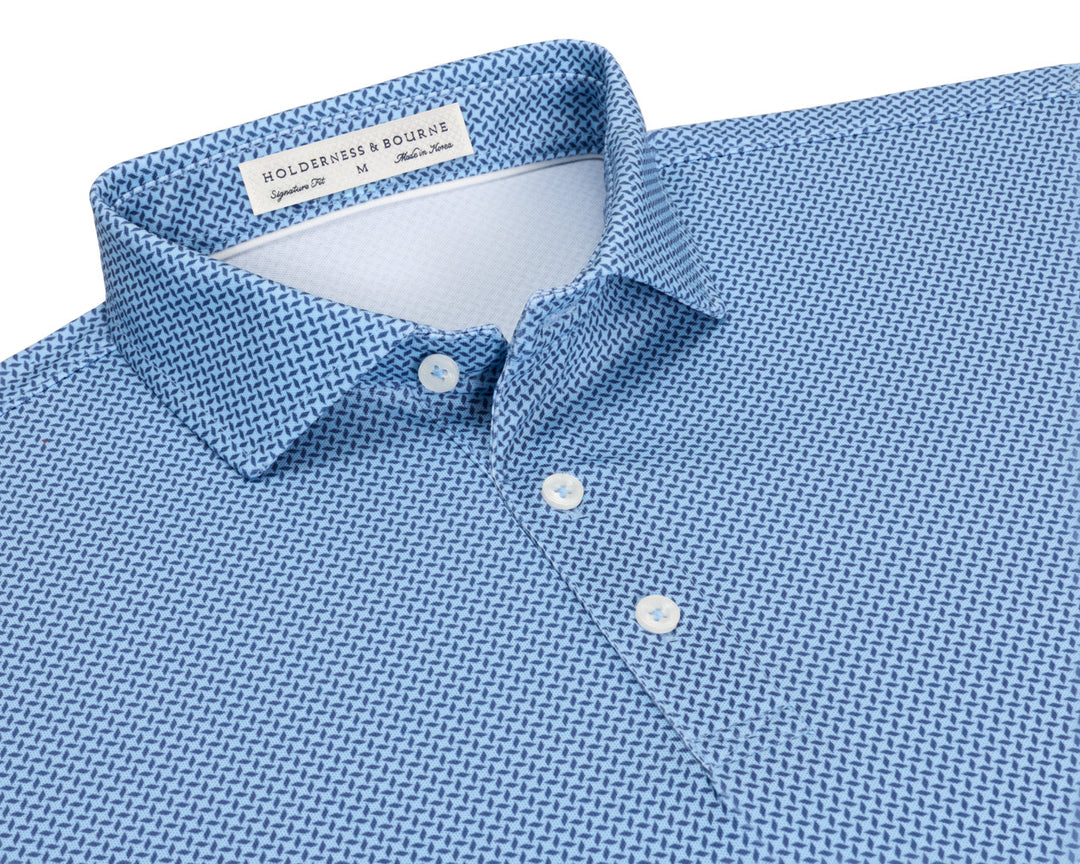 The Collins Shirt - Vista Blue & Pacific Blue