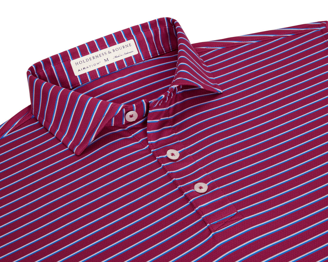 The Springer Shirt - Cabernet/White/Horizon Blue