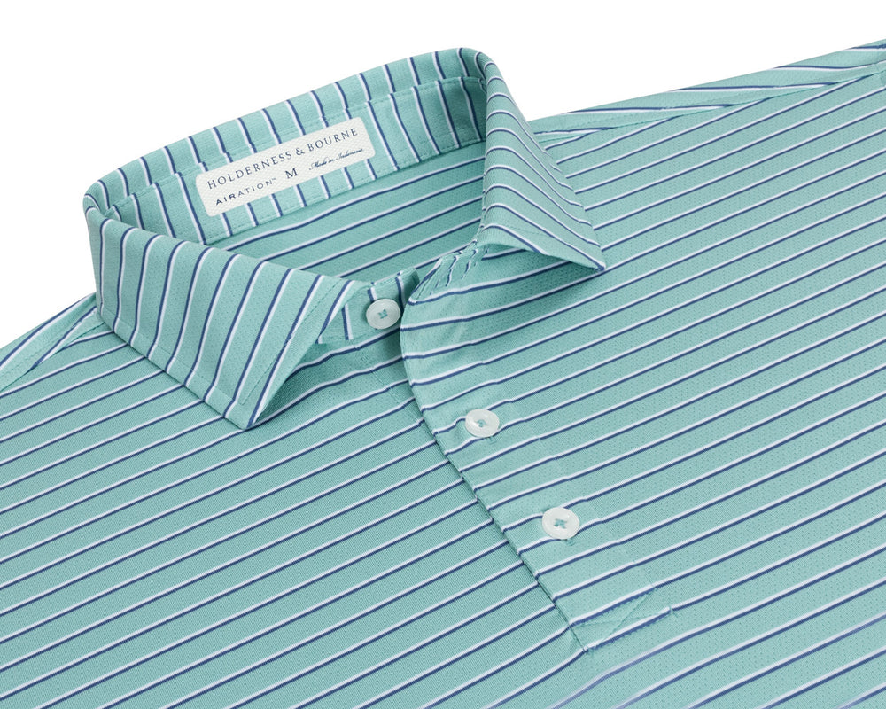The Springer Shirt - Cascade Green/White/Pacific Blue
