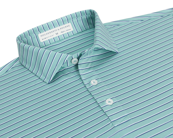 The Springer Shirt - Cascade Green/White/Pacific Blue