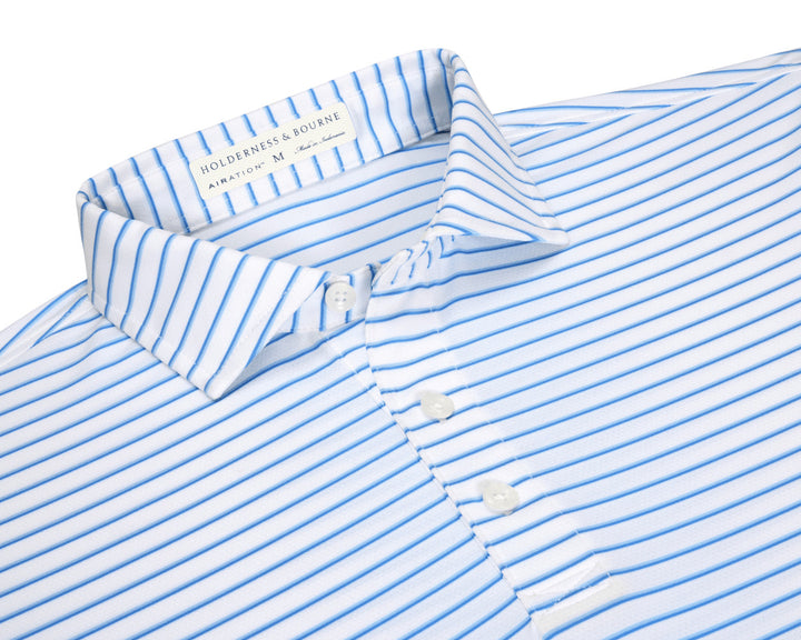 The Springer Shirt - White/Vista Blue/Horizon Blue