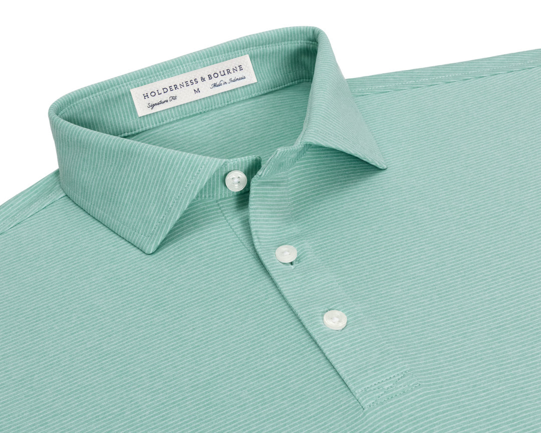 The Holland Shirt - Heathered Cascade Green