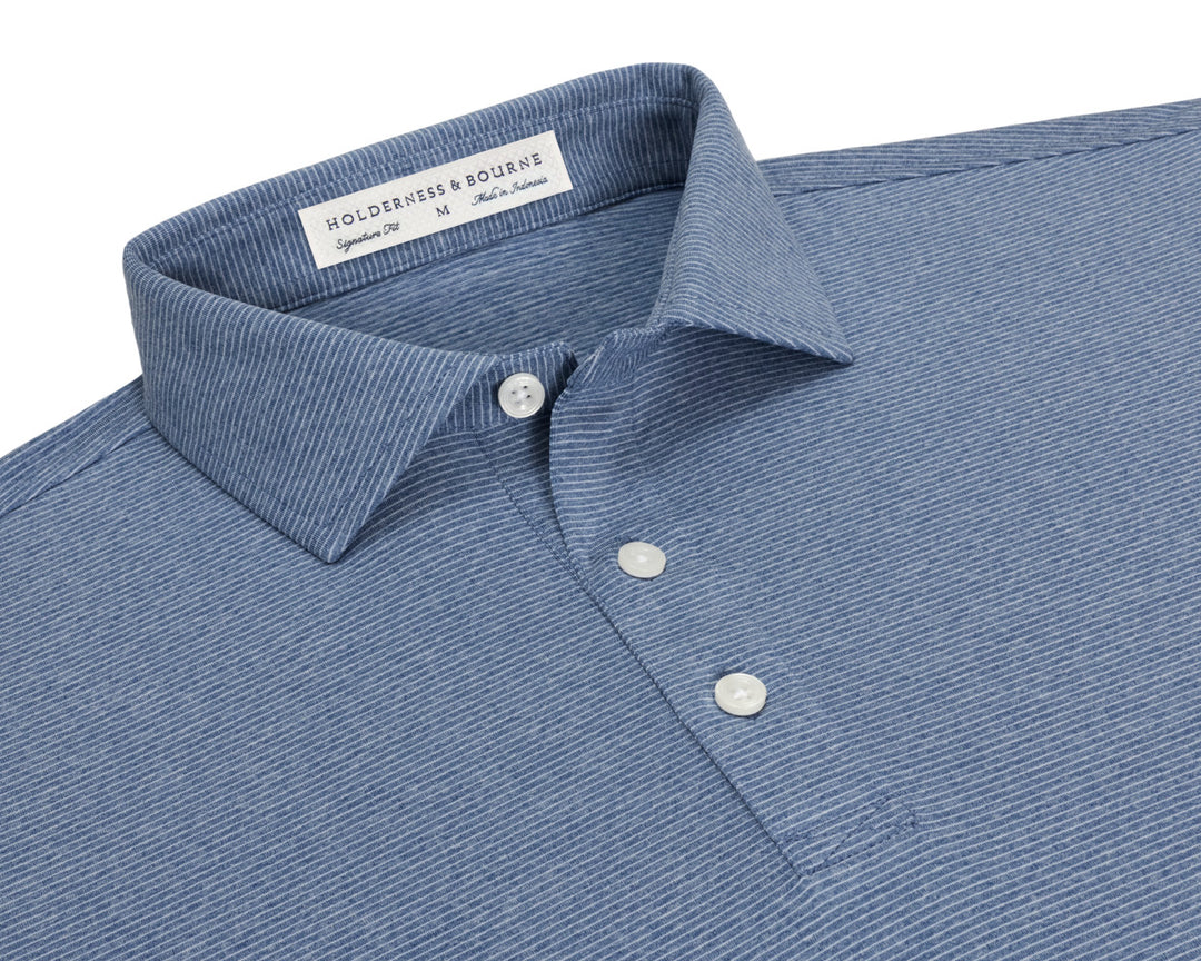 The Holland Shirt - Heathered Pacific Blue
