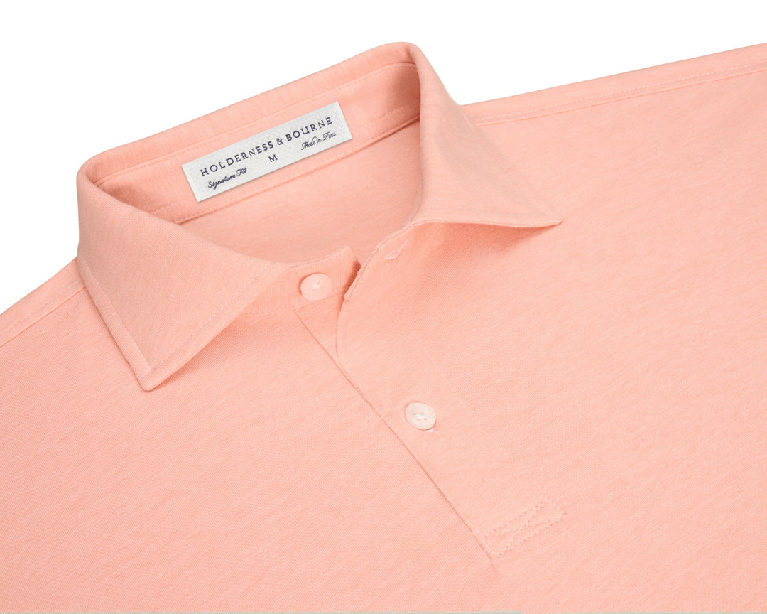 The Hatcher Shirt - Nectarine &amp; White