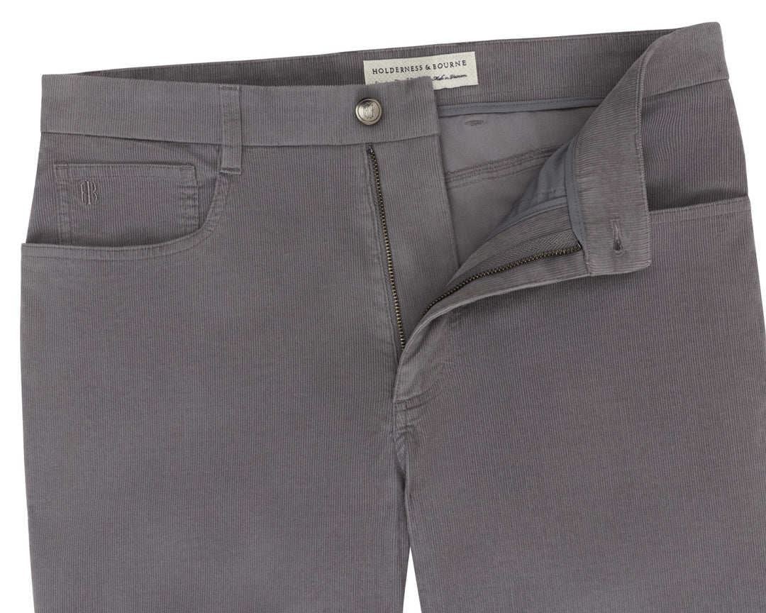 The Baxter 5 Pocket Corduroy Pant - Smoke