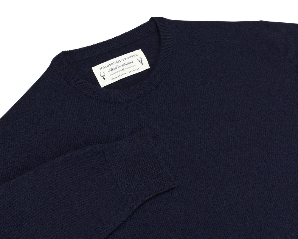 The Buckley Crewneck Sweater - Heathered Dark Navy