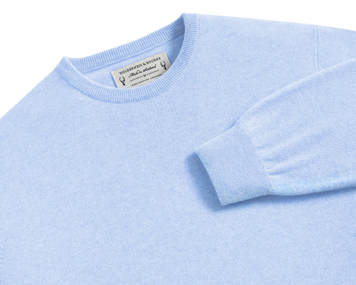 The Buckley Crewneck Sweater - Heathered Skye
