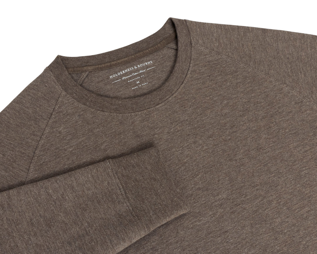 The Kennedy Crewneck - Heathered Driftwood
