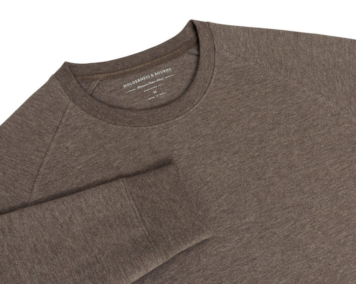 The Kennedy Crewneck - Heathered Driftwood