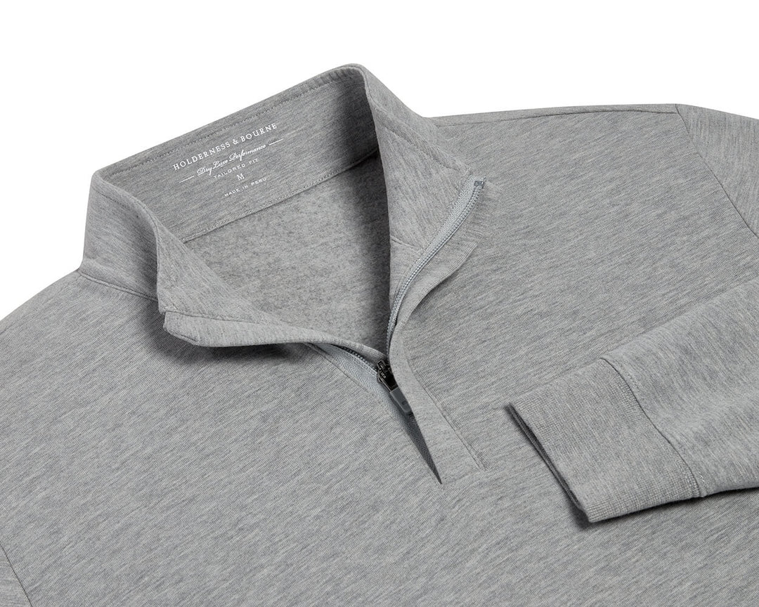 The Harper Quarter-Zip - Heathered Gray
