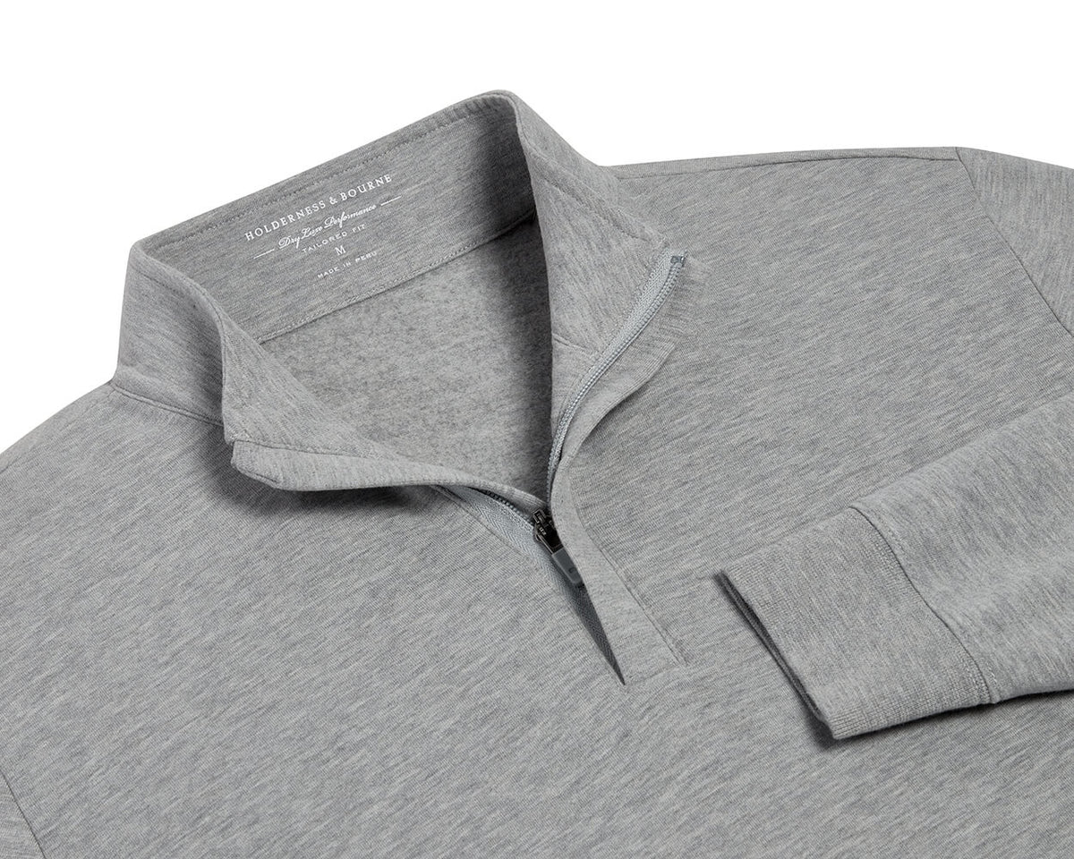 The Harper Quarter-Zip - Heathered Gray
