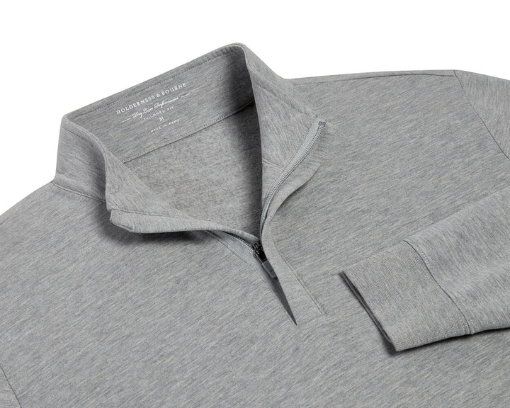 The Harper Quarter-Zip - Heathered Gray