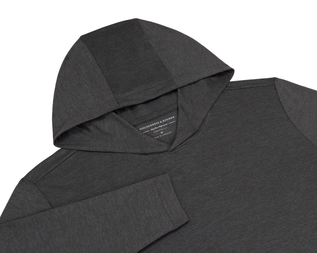 The Stowe Hoodie - Heathered Dark Charcoal