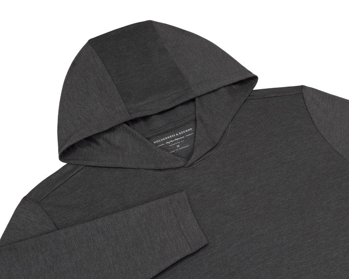 The Stowe Hoodie - Heathered Dark Charcoal