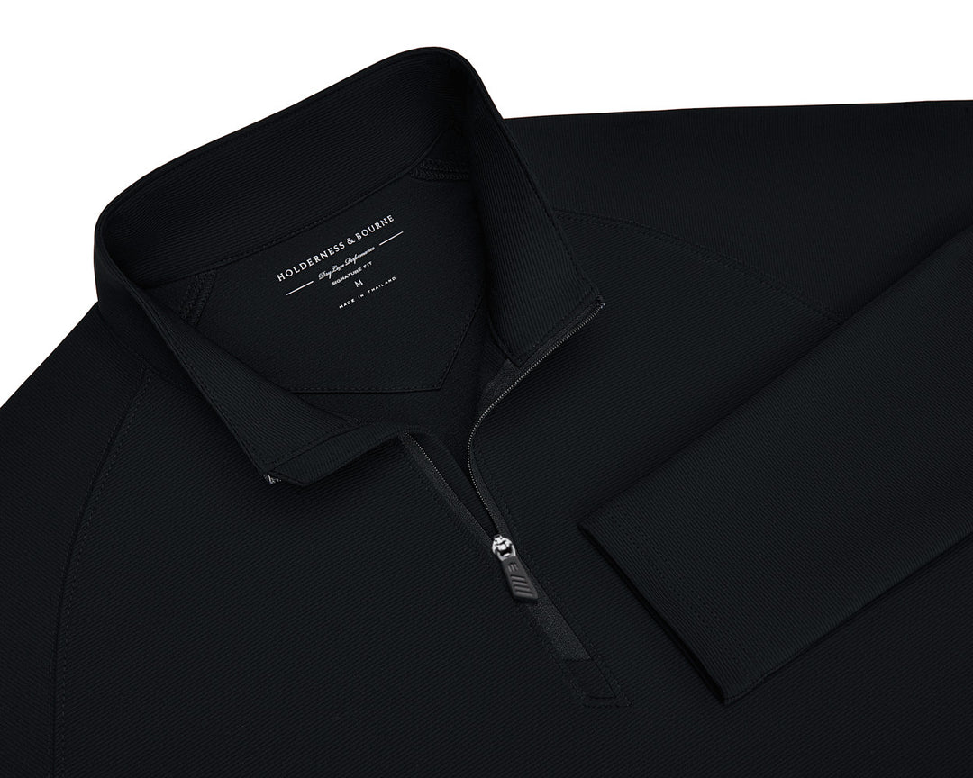 The Stuart Quarter-Zip - Black