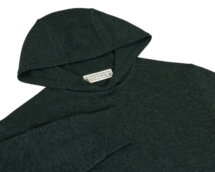 The Logan Hoodie Sweater - Heathered Cypress
