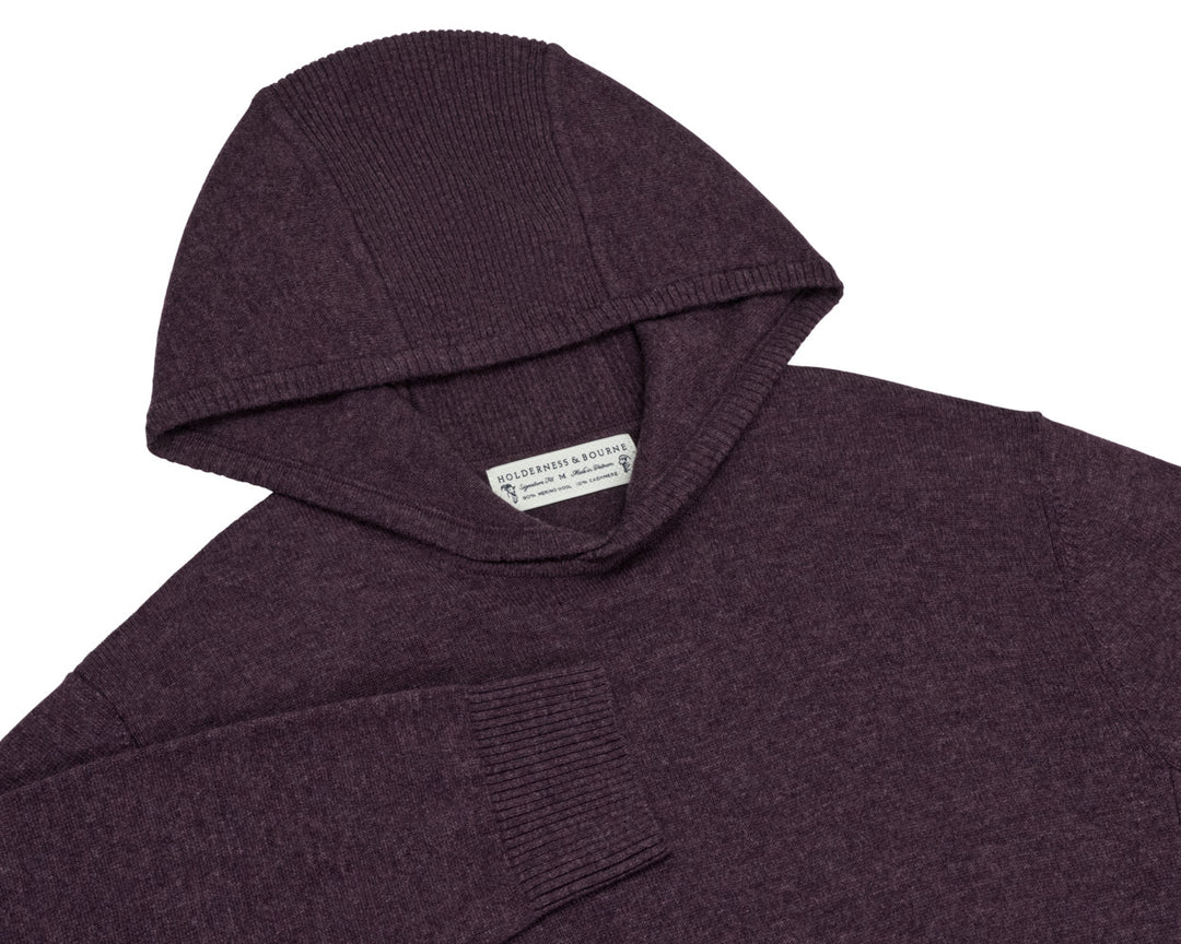 The Logan Hoodie Sweater - Heathered Vineyard