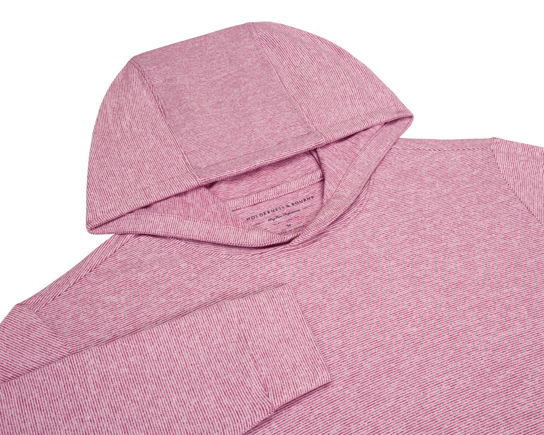 The Hamilton Hoodie - Heathered Cabernet &amp; White