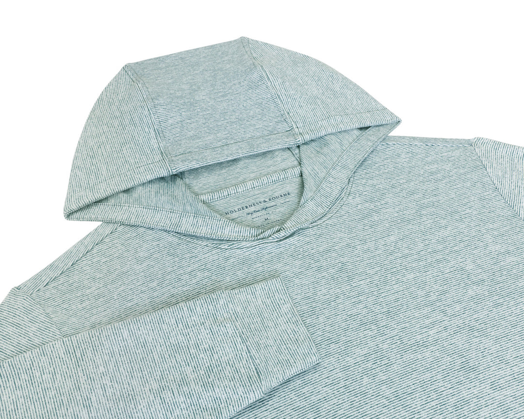 The Hamilton Hoodie - Heathered California Spruce &amp; White