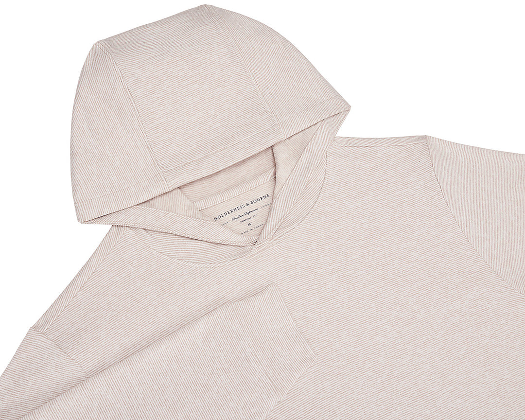 The Hamilton Hoodie - Heathered Dune &amp; White