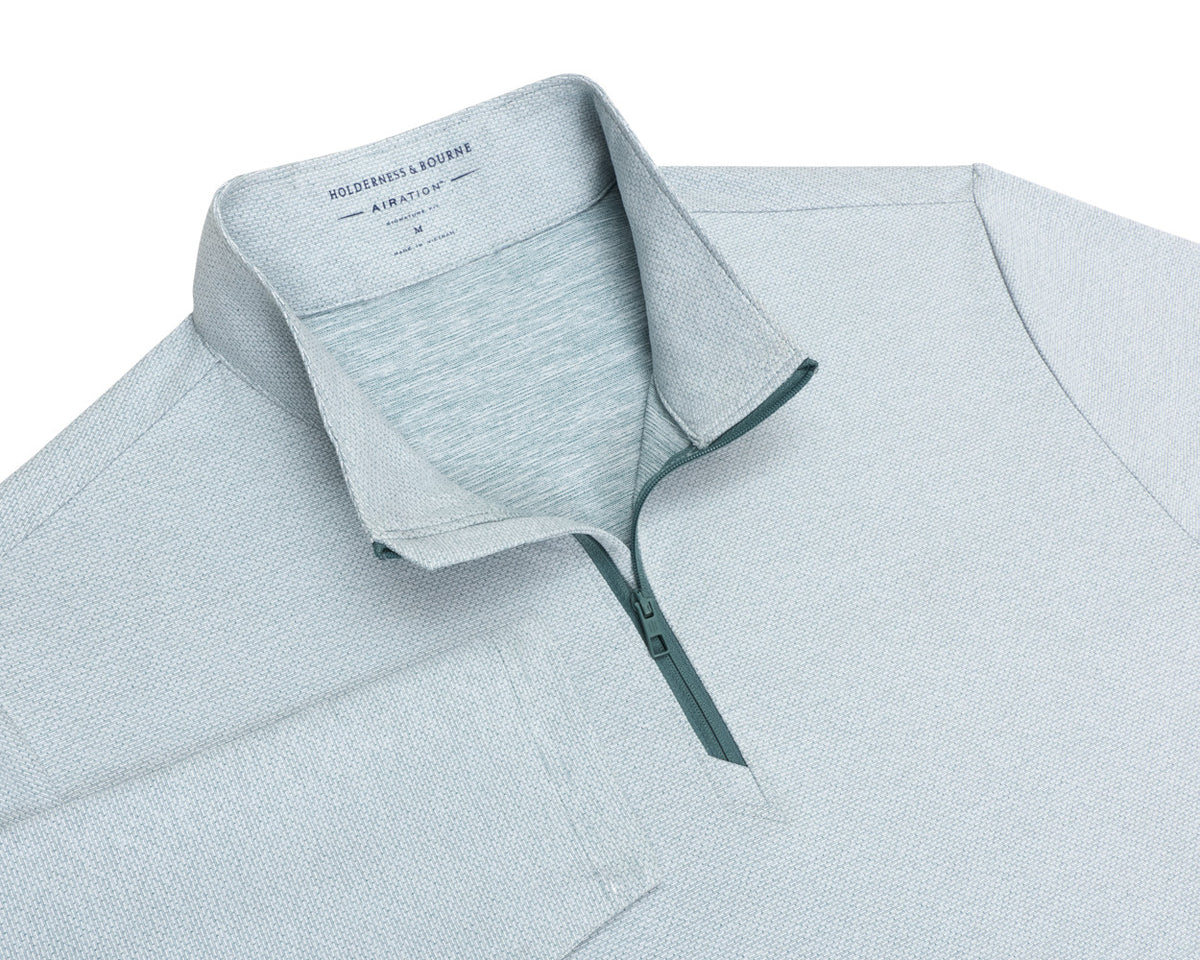 The Bell Quarter-Zip - Heathered California Spruce