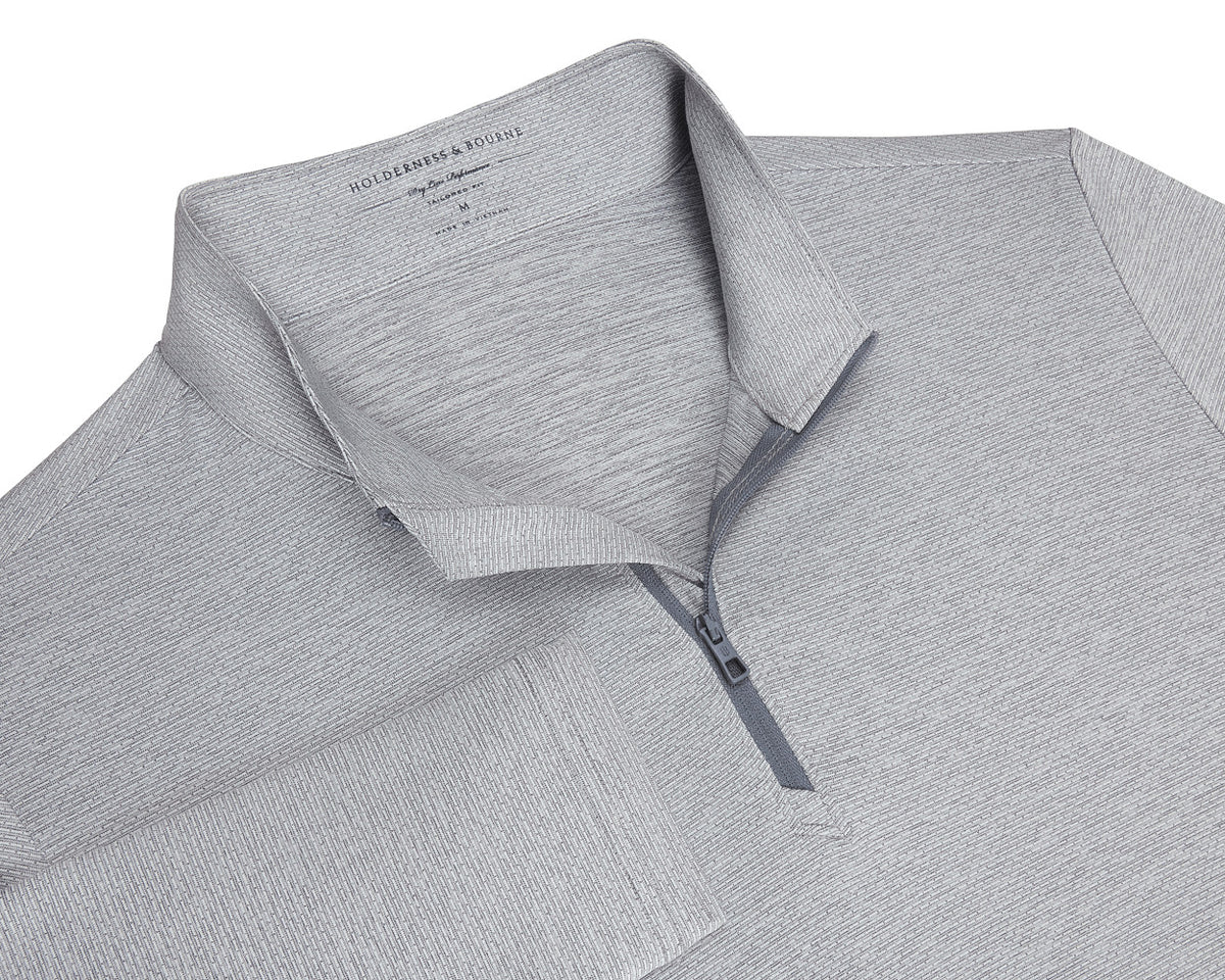 The Bell Quarter-Zip - Heathered Gray