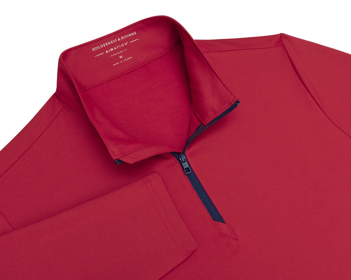 The Bell Quarter-Zip - Heathered Liberty Red