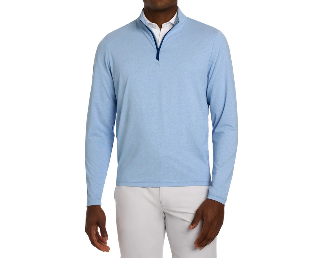 The Bell Quarter-Zip - Heathered Vista Blue