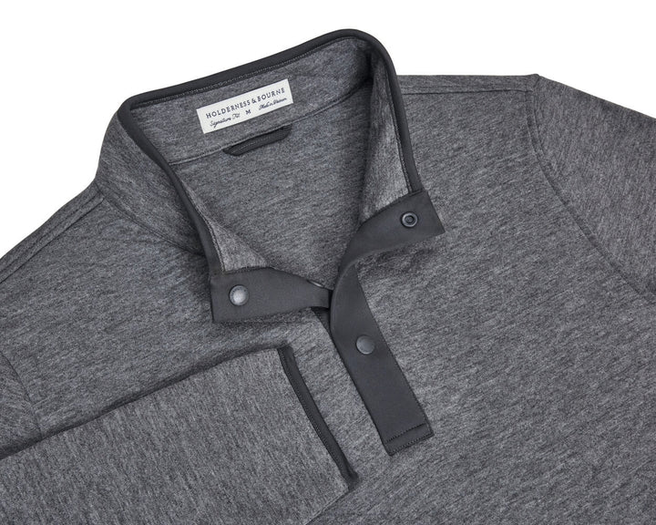 The Sullivan Quarter-Snap - Heathered Charcoal
