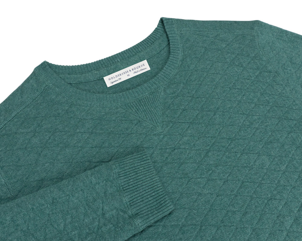 The Ward Crewneck Sweater - Heathered California Spruce