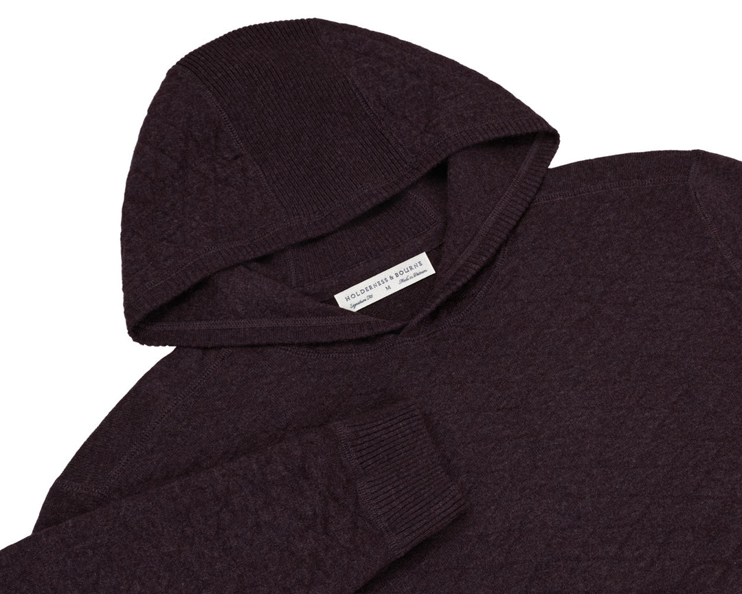 The Wallace Hoodie Sweater - Heathered Vineyard