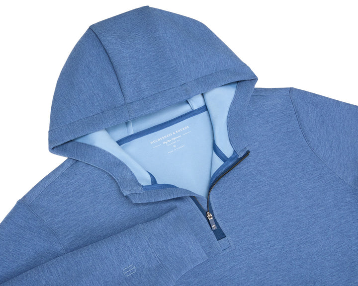 The Tilley Quarter-Zip Hoodie - Heathered Andover