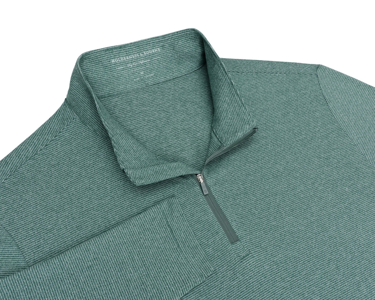 The Royce Quarter-Zip - Heathered California Spruce