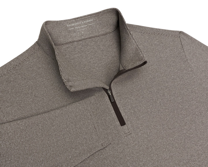 The Royce Quarter-Zip - Heathered Driftwood