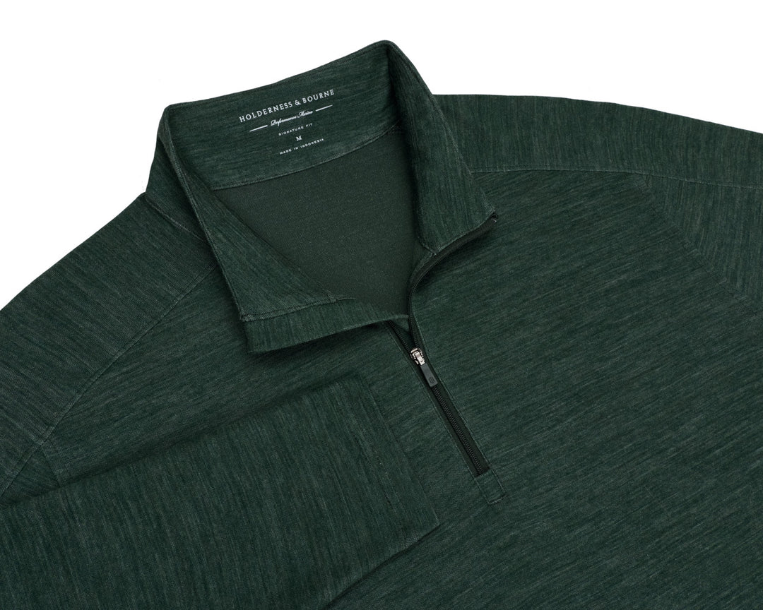 The Coyne Quarter-Zip - Heathered Cypress
