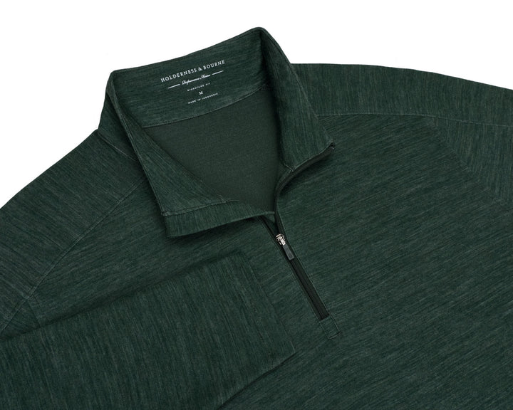 The Coyne Quarter-Zip - Heathered Cypress