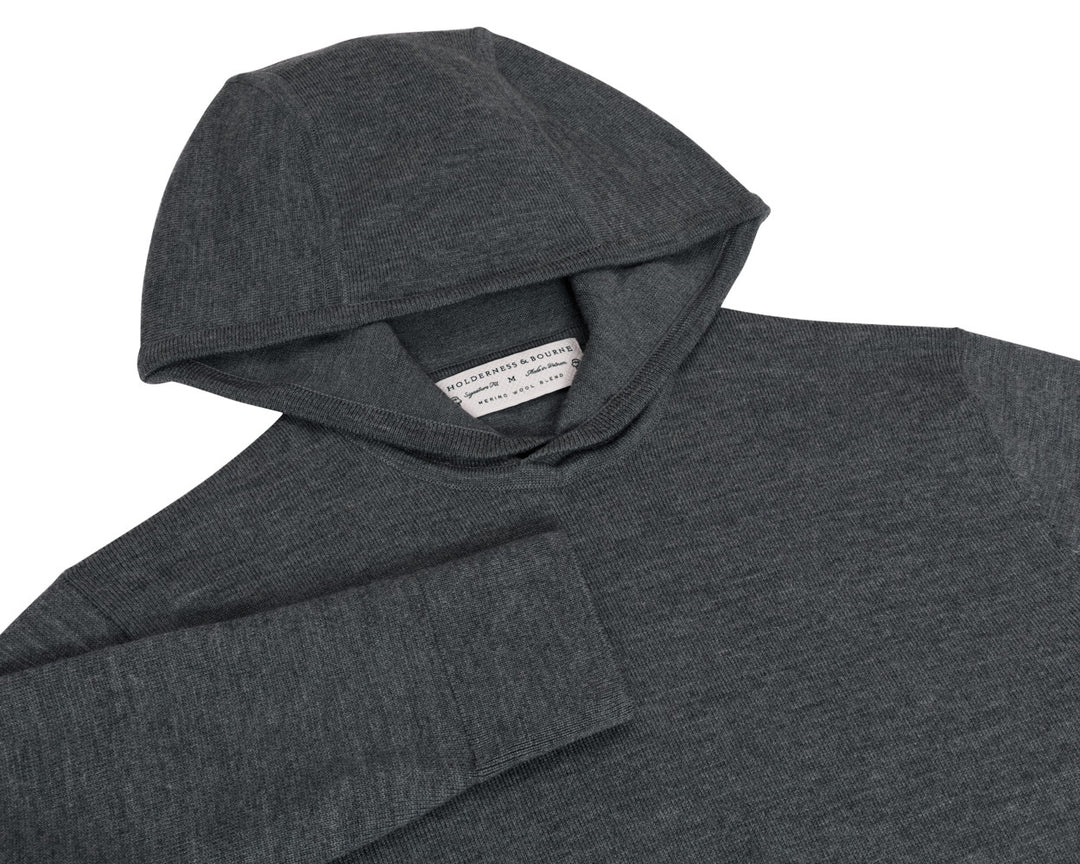 The Fletcher Hoodie Sweater - Heathered Dark Charcoal